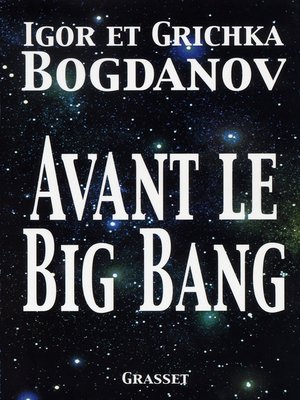 cover image of Avant le big bang